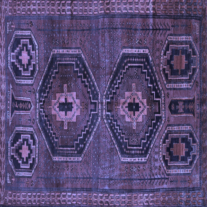 Square Persian Blue Traditional Rug, tr543blu