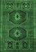 Machine Washable Persian Emerald Green Traditional Area Rugs, wshtr543emgrn