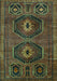 Persian Turquoise Traditional Rug, tr543turq