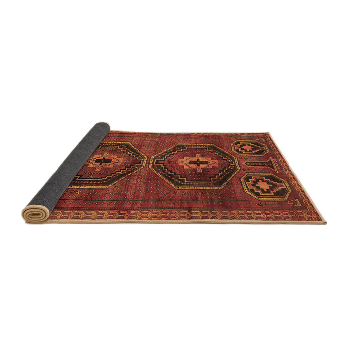 Sideview of Persian Brown Traditional Rug, tr543brn