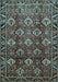 Machine Washable Persian Light Blue Traditional Rug, wshtr544lblu