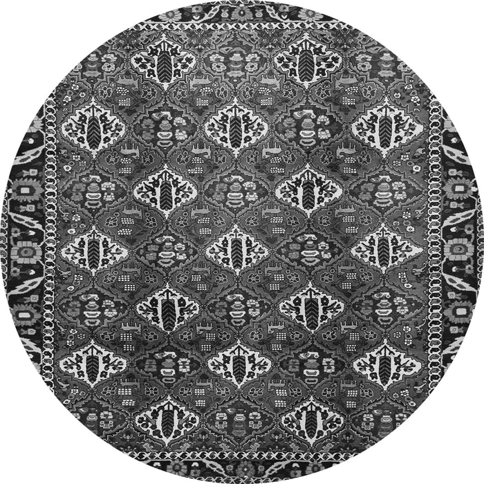 Square Persian Gray Traditional Rug, tr544gry