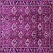 Square Persian Purple Traditional Rug, tr544pur