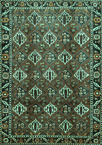 Persian Turquoise Traditional Rug, tr544turq