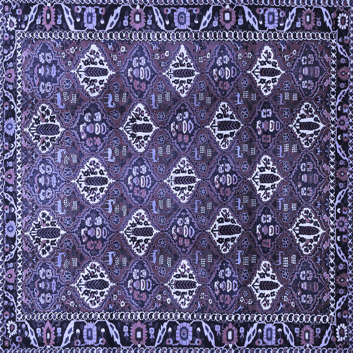 Square Persian Blue Traditional Rug, tr544blu