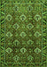 Serging Thickness of Machine Washable Persian Green Traditional Area Rugs, wshtr544grn