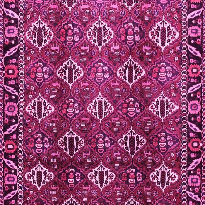 Machine Washable Persian Pink Traditional Rug, wshtr544pnk