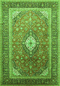 Medallion Green Traditional Rug, tr545grn