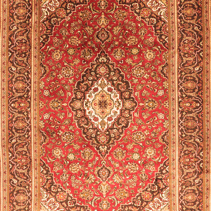 Medallion Orange Traditional Rug, tr545org