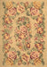 Machine Washable Medallion Brown French Rug, wshtr546brn