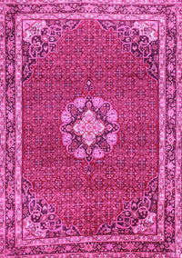 Medallion Pink Traditional Rug, tr547pnk