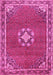 Medallion Pink Traditional Rug, tr547pnk