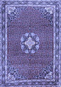 Medallion Blue Traditional Rug, tr547blu