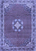 Medallion Blue Traditional Rug, tr547blu