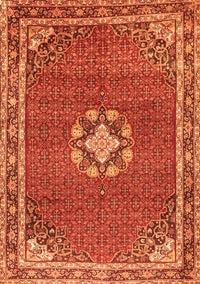 Medallion Orange Traditional Rug, tr547org