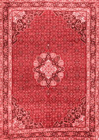 Medallion Red Traditional Rug, tr547red