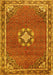 Medallion Yellow Traditional Rug, tr547yw