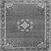 Serging Thickness of Medallion Gray Traditional Rug, tr547gry