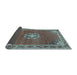 Sideview of Medallion Light Blue Traditional Rug, tr547lblu