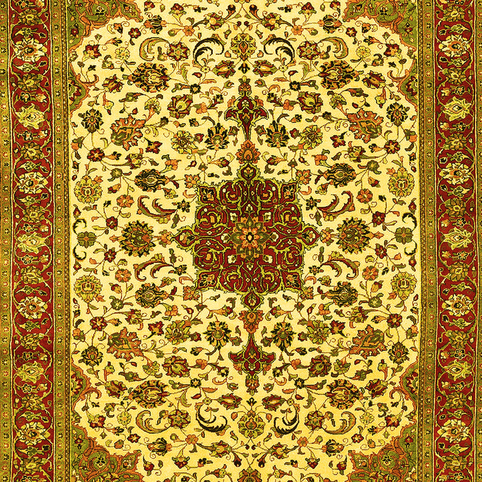 Medallion Yellow Traditional Rug, tr548yw