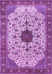 Medallion Purple Traditional Rug, tr548pur