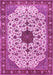 Medallion Pink Traditional Rug, tr548pnk