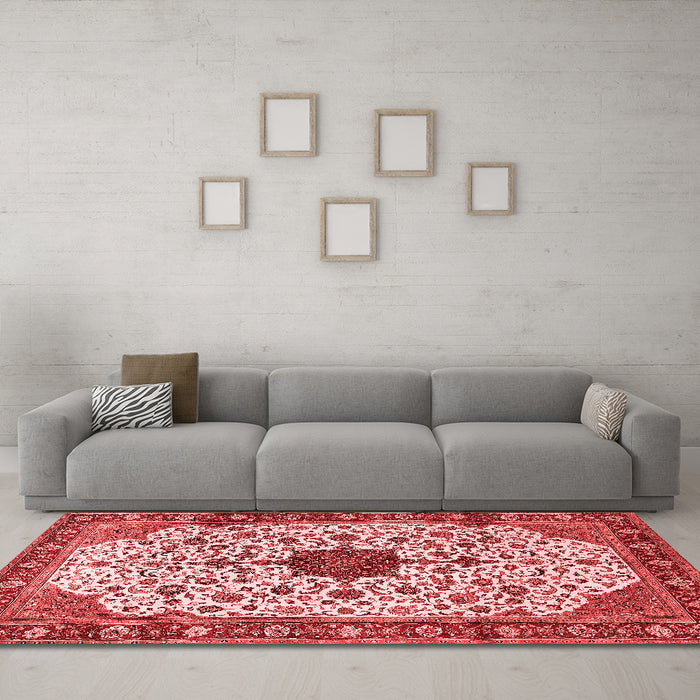 Traditional Red Washable Rugs