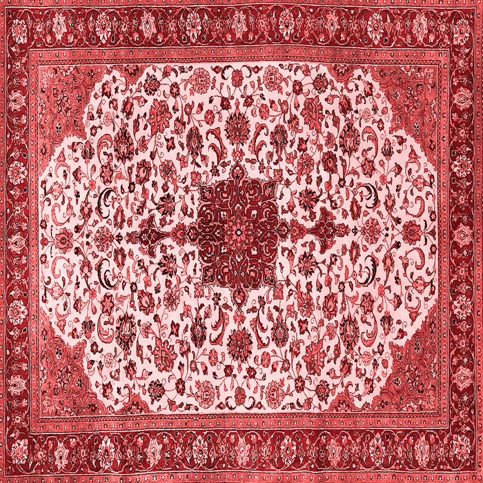 Medallion Red Traditional Rug, tr548red