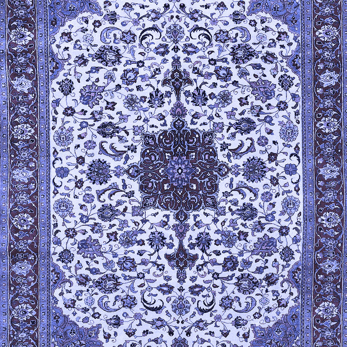 Medallion Blue Traditional Rug, tr548blu