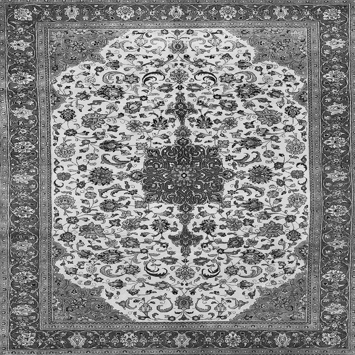 Serging Thickness of Medallion Gray Traditional Rug, tr548gry