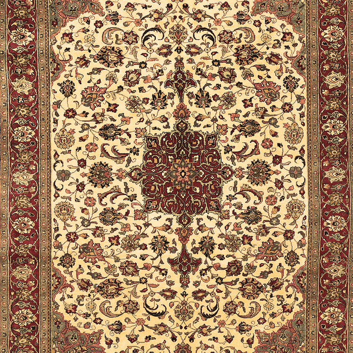 Medallion Brown Traditional Rug, tr548brn