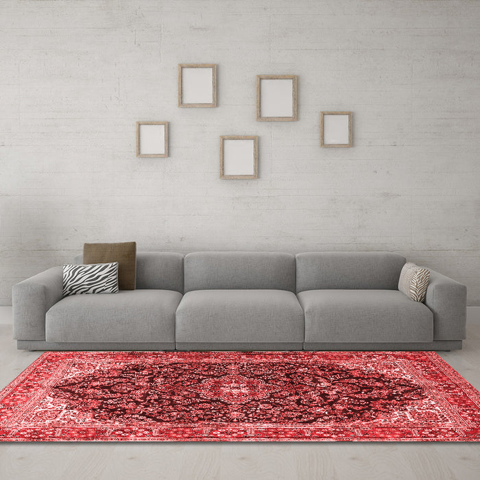 Traditional Red Washable Rugs