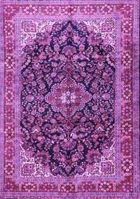 Medallion Purple Traditional Rug, tr549pur