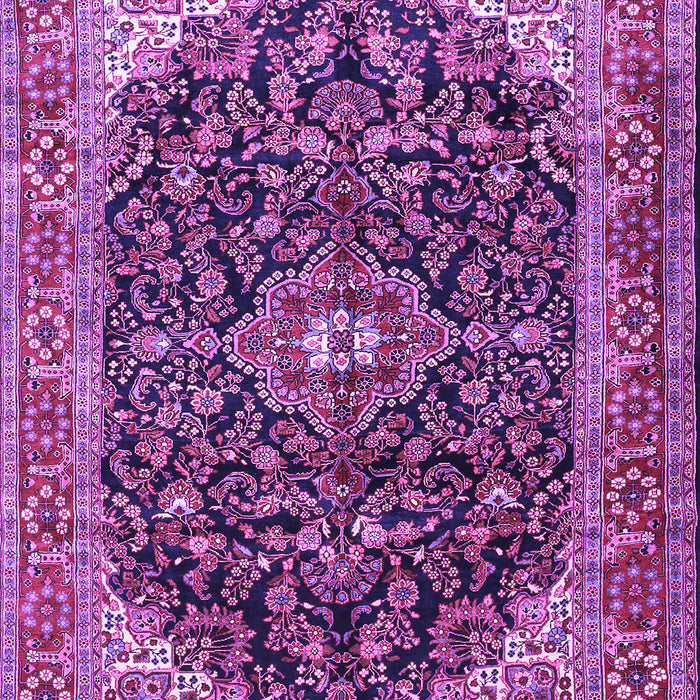Medallion Purple Traditional Rug, tr549pur