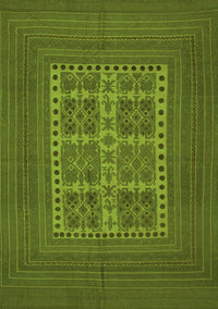 Southwestern Green Country Rug, tr54grn