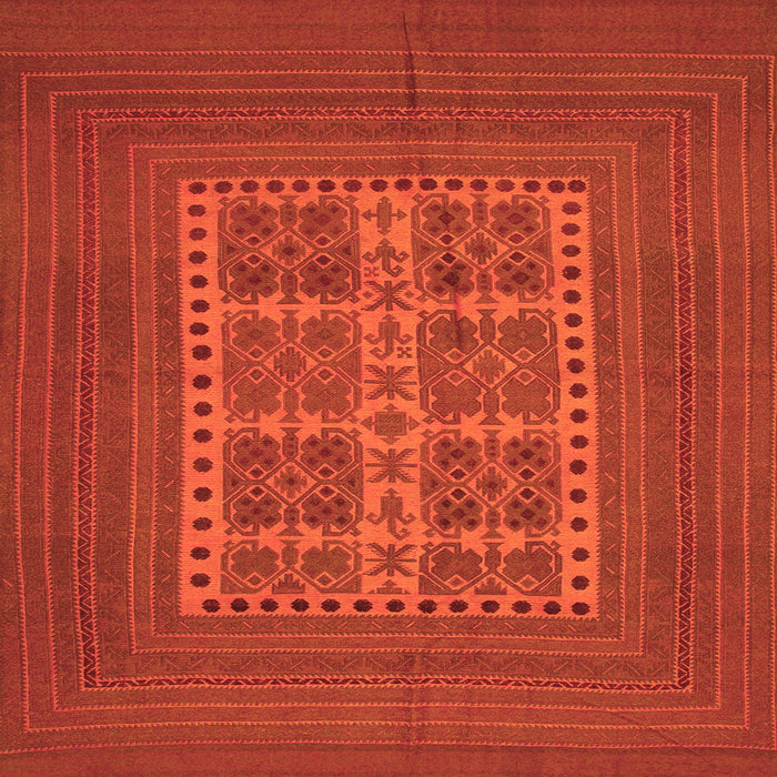 Serging Thickness of Southwestern Orange Country Rug, tr54org
