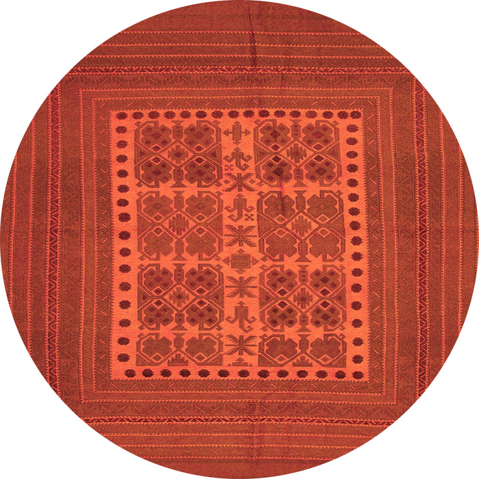 Square Southwestern Orange Country Rug, tr54org