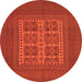 Square Southwestern Orange Country Rug, tr54org