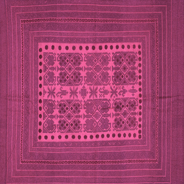 Square Machine Washable Southwestern Purple Country Area Rugs, wshtr54pur