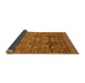 Sideview of Traditional Mahogany Brown Southwestern Rug, tr55