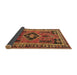 Sideview of Persian Brown Traditional Rug, tr550brn