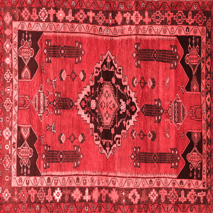 Machine Washable Persian Red Traditional Rug, wshtr550red