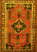 Machine Washable Persian Yellow Traditional Rug, wshtr550yw