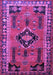 Machine Washable Persian Purple Traditional Area Rugs, wshtr550pur