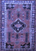 Machine Washable Persian Blue Traditional Rug, wshtr550blu