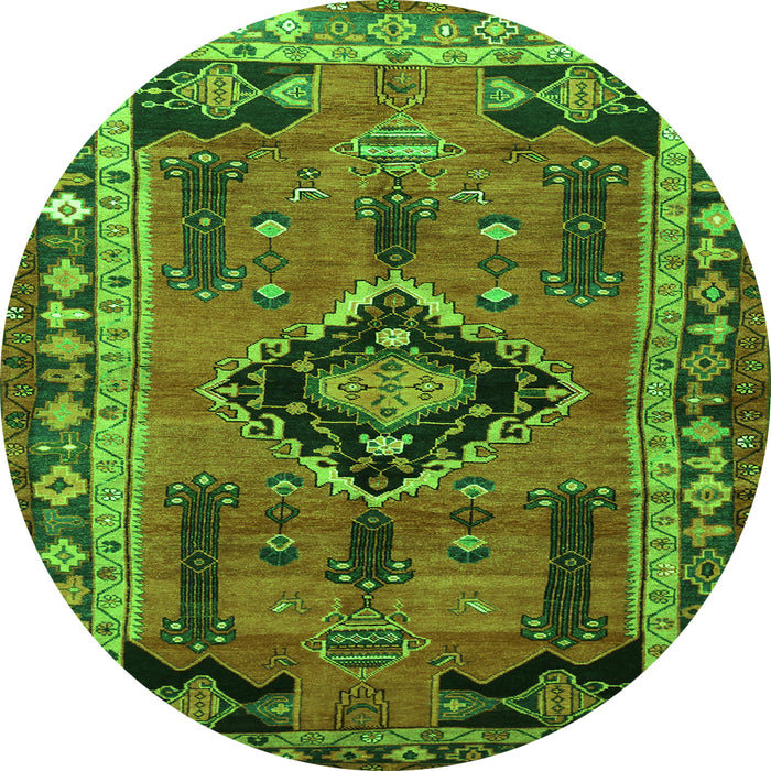 Machine Washable Persian Green Traditional Area Rugs, wshtr550grn