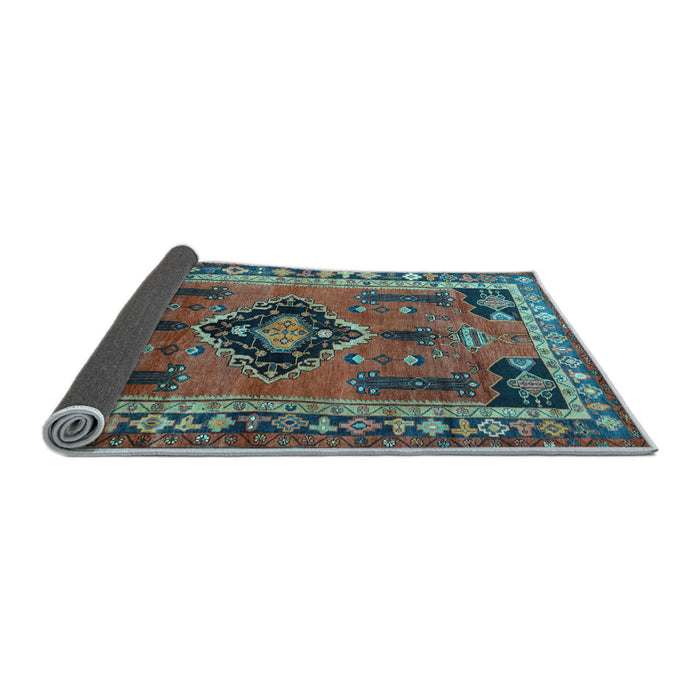 Sideview of Persian Light Blue Traditional Rug, tr550lblu