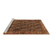 Sideview of Machine Washable Persian Brown Traditional Rug, wshtr551brn