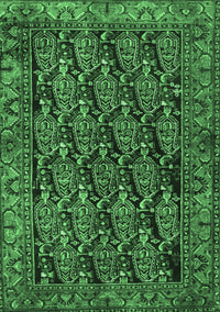 Persian Emerald Green Traditional Rug, tr551emgrn