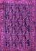 Machine Washable Persian Purple Traditional Area Rugs, wshtr551pur
